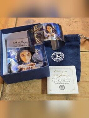 "Sacred Waters" by Robin Koni Cuff Bracelet with Original Box, Pouch, and Insert